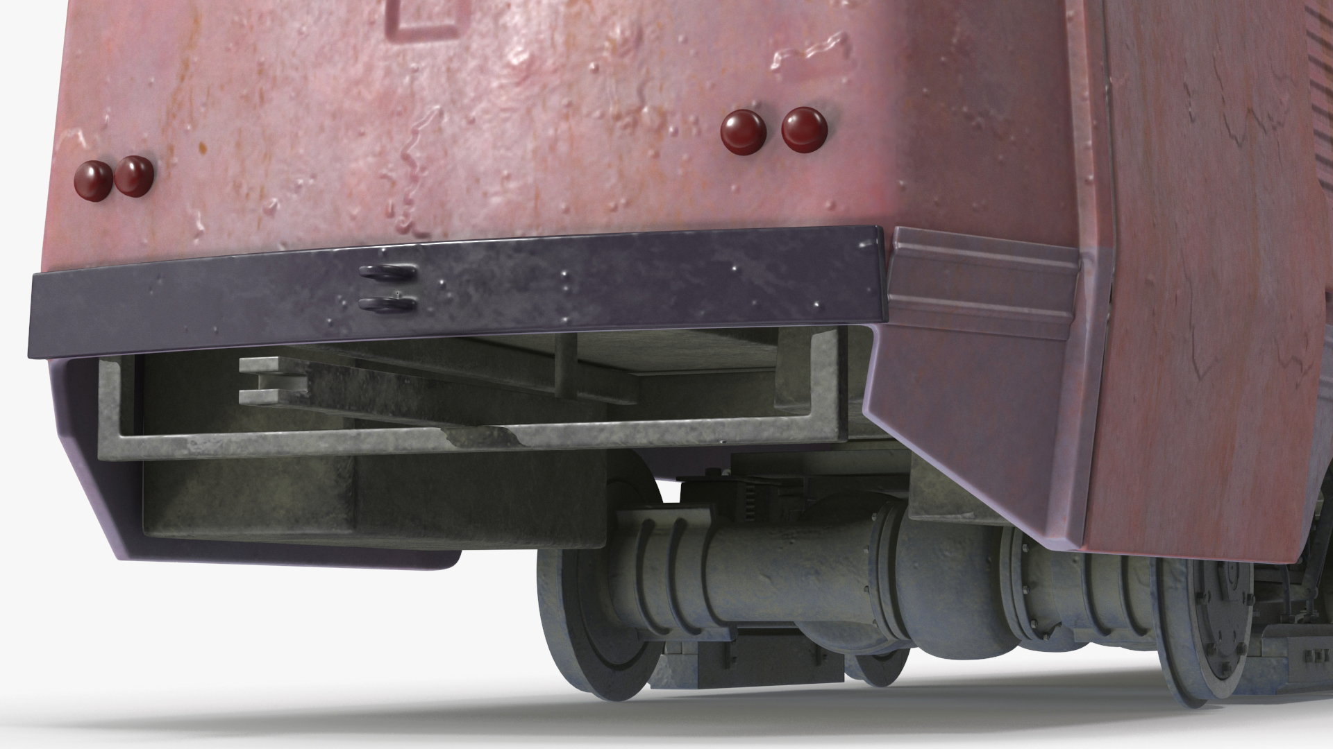 3D Retro Tram KTM-5 Old Rigged for Cinema 4D