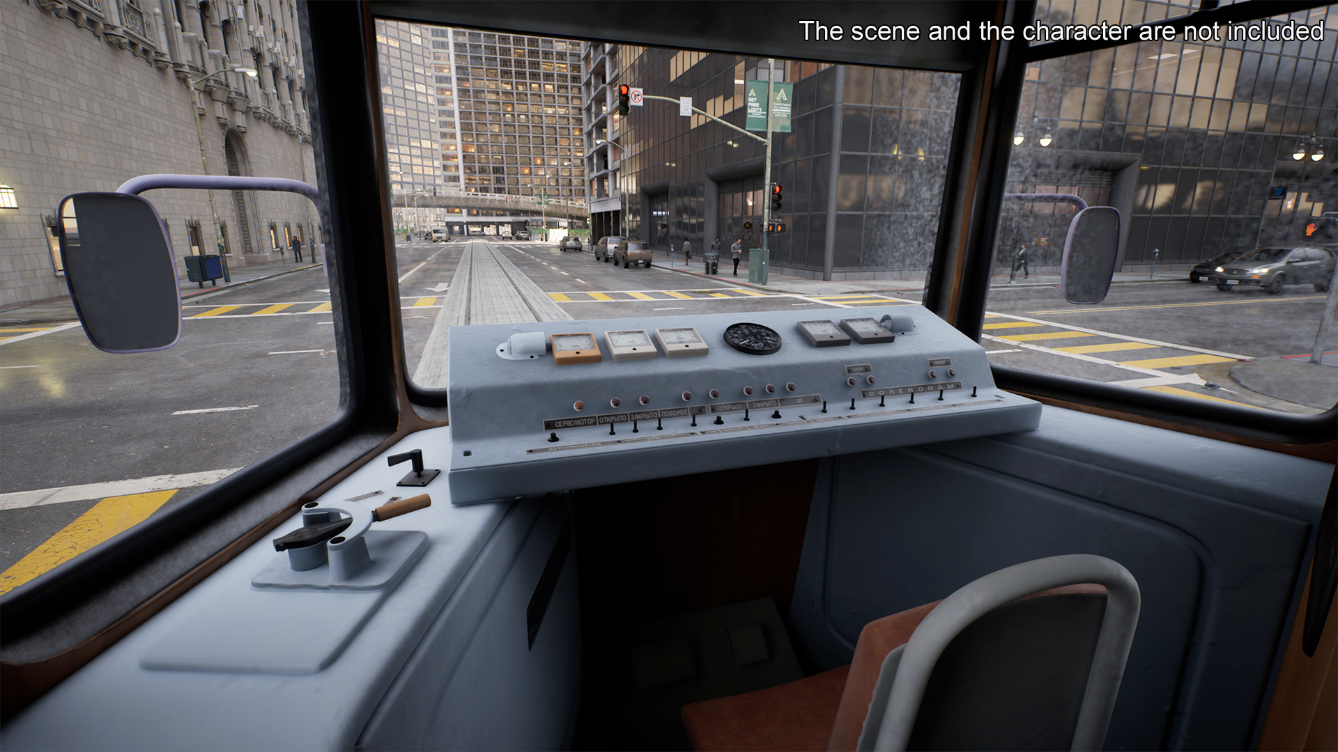 3D Retro Tram KTM-5 Old Rigged for Cinema 4D