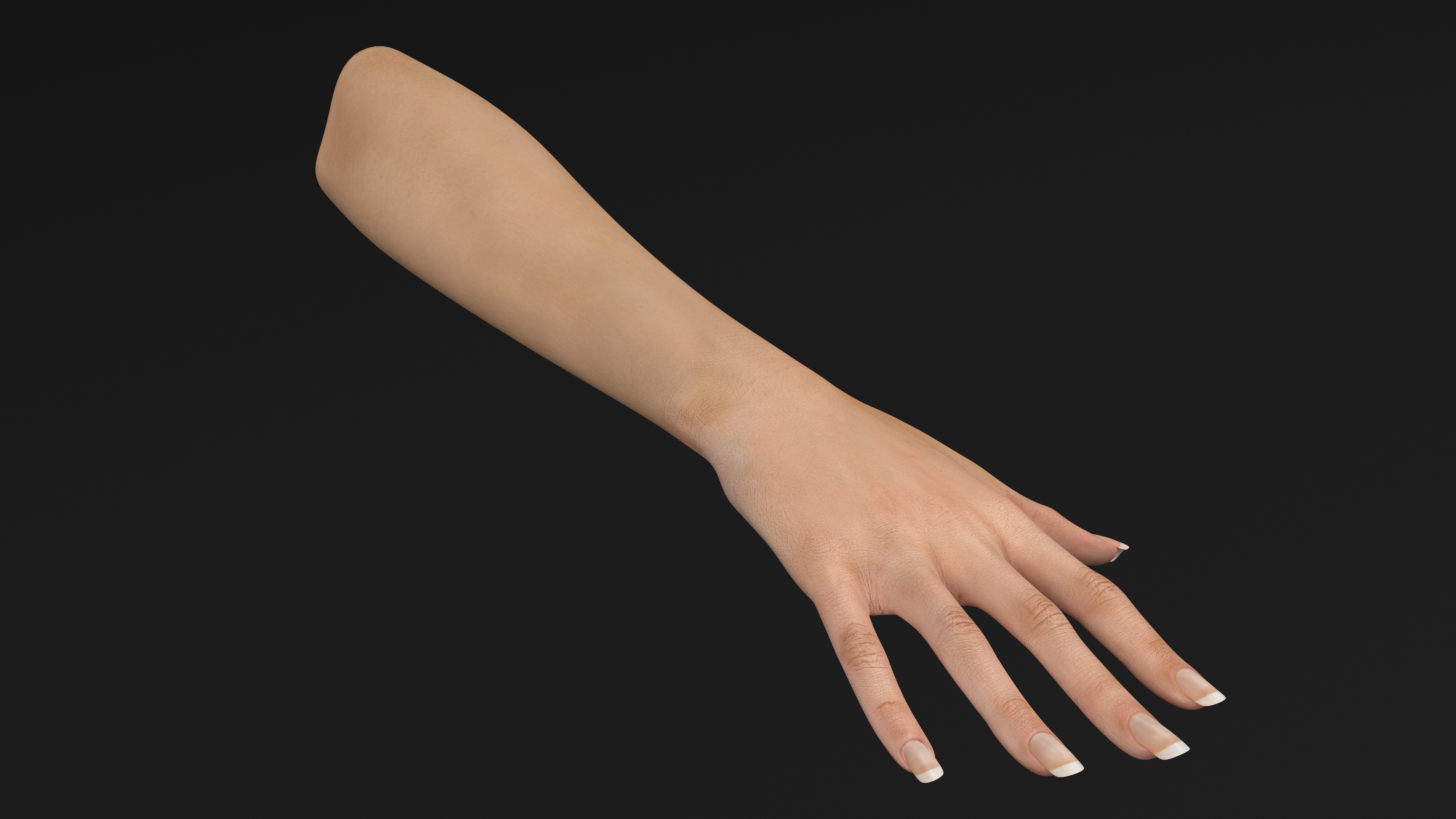 European Woman Hand Base Pose 3D model