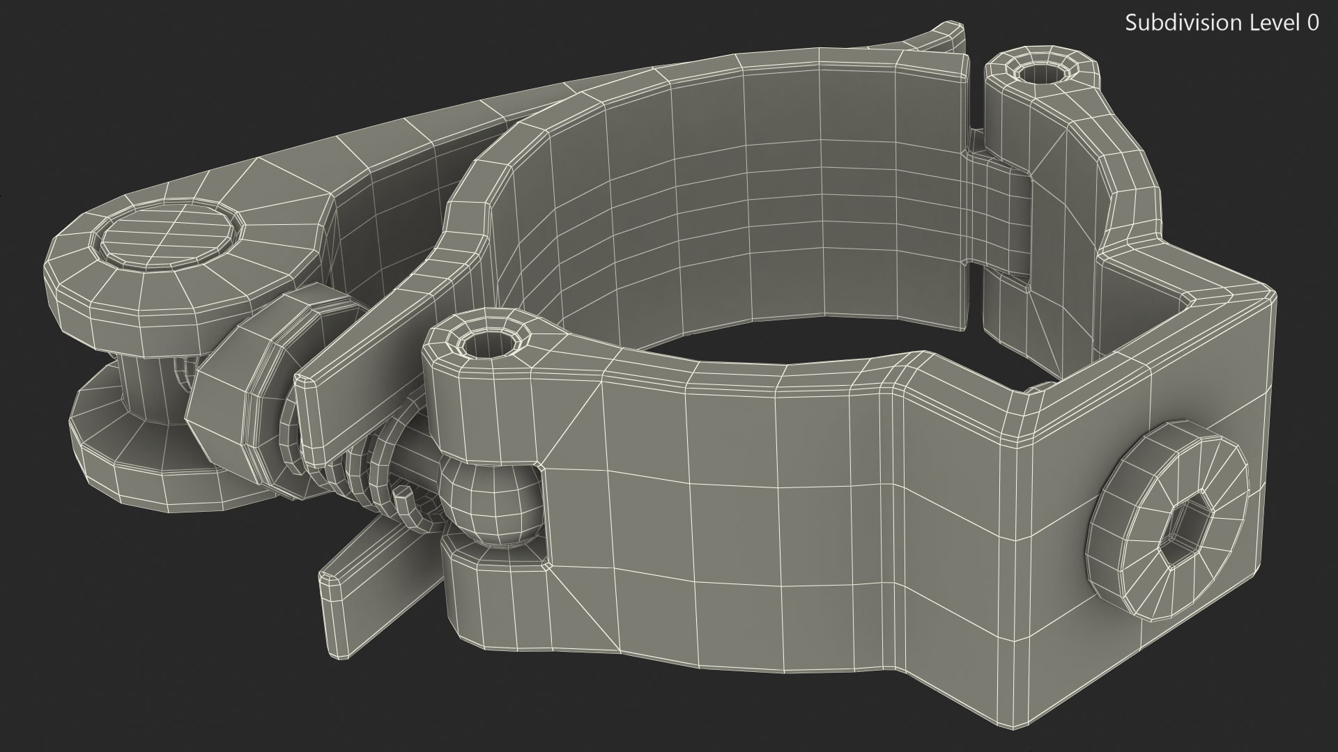 Light Duty Swivel Quick Release Clamp 3D