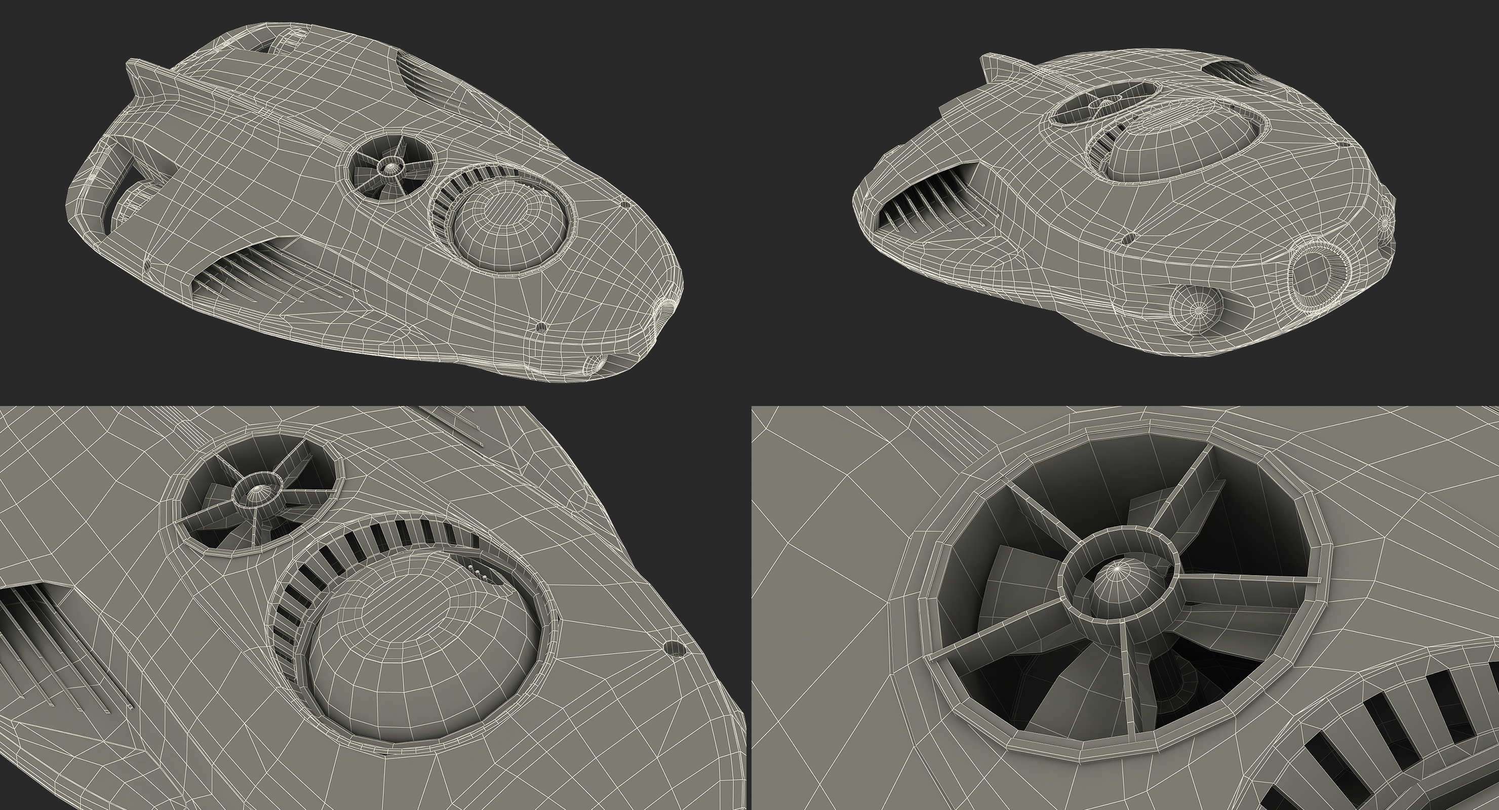 3D model Underwater Robot PowerRay