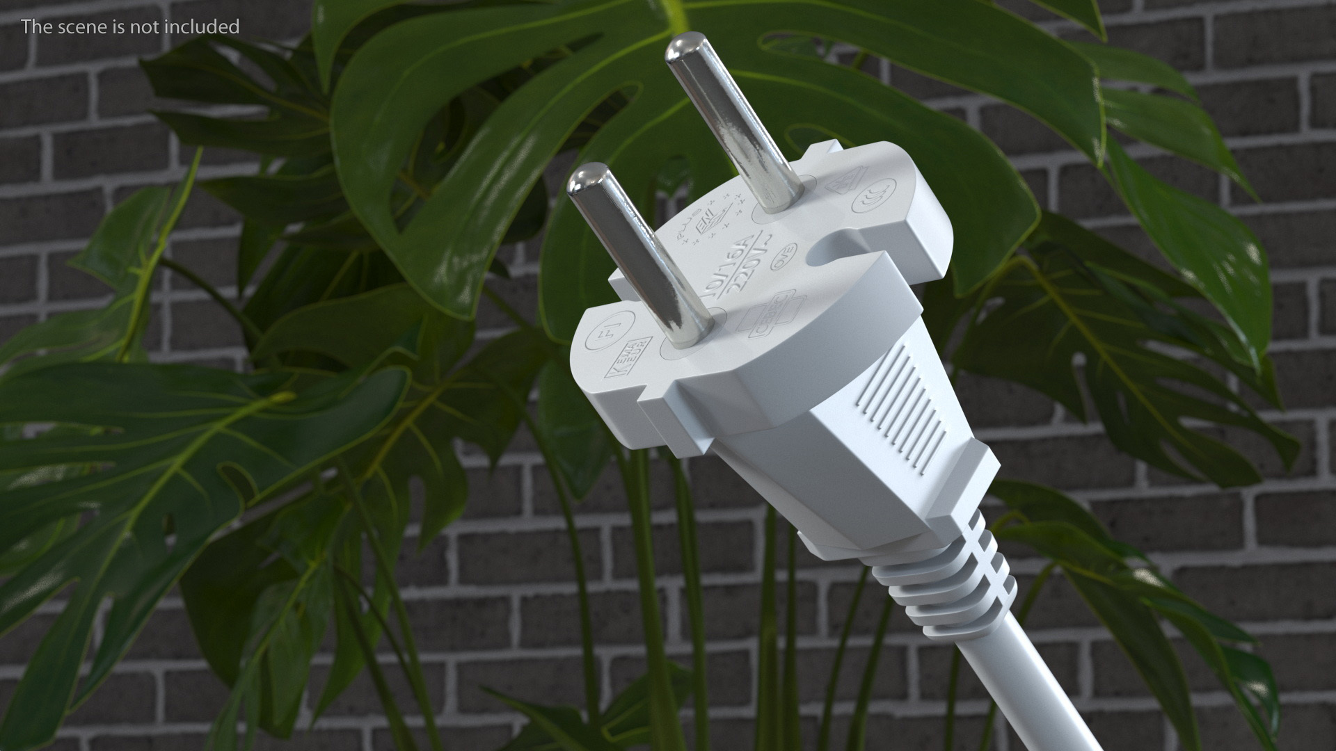 3D Europe Electric Plug Type E White model