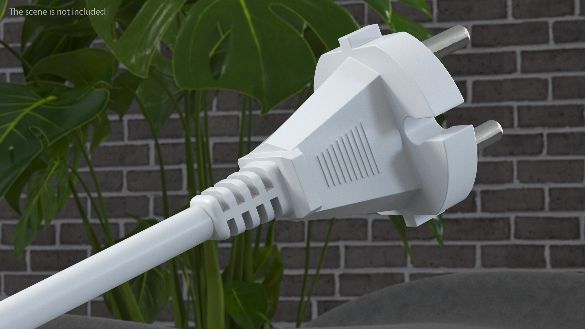 3D Europe Electric Plug Type E White model