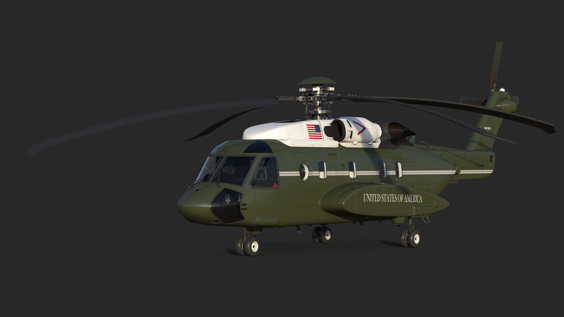 3D model Sikorsky VH-92 Marine One