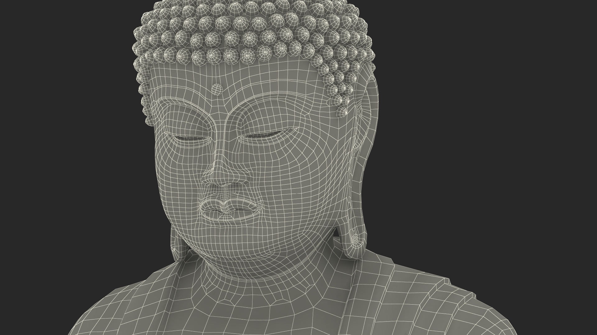 3D Buddha Small Golden Statue