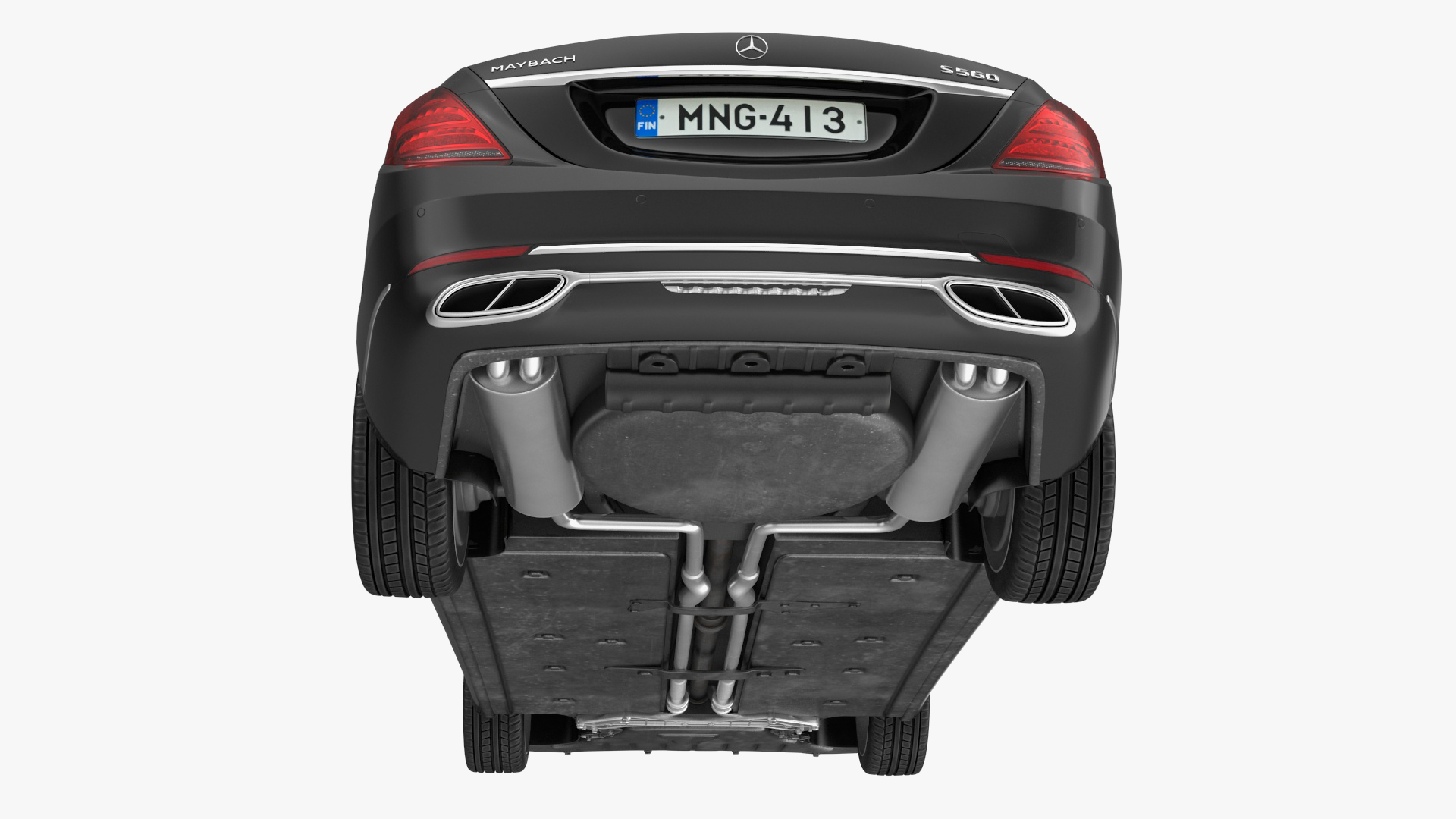 3D Mercedes Maybach S 560 Simple Interior model