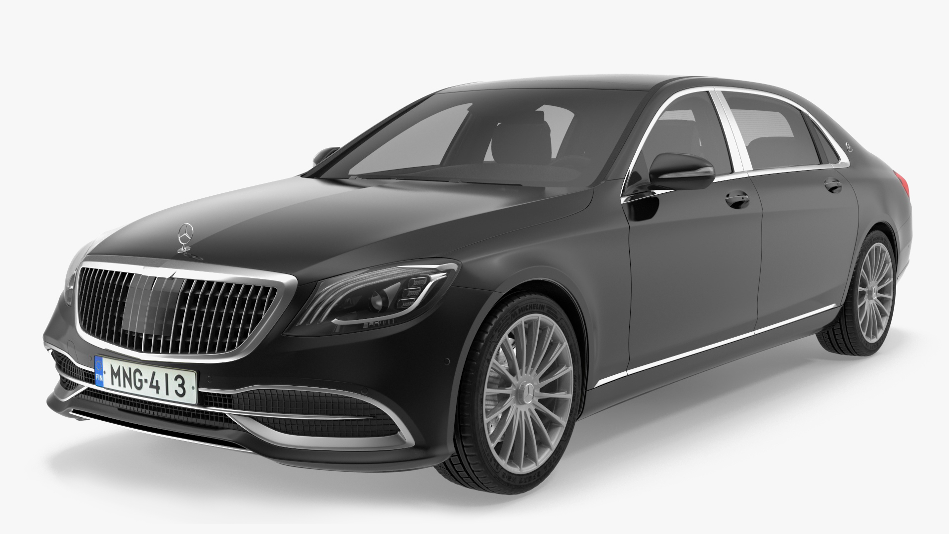 3D Mercedes Maybach S 560 Simple Interior model
