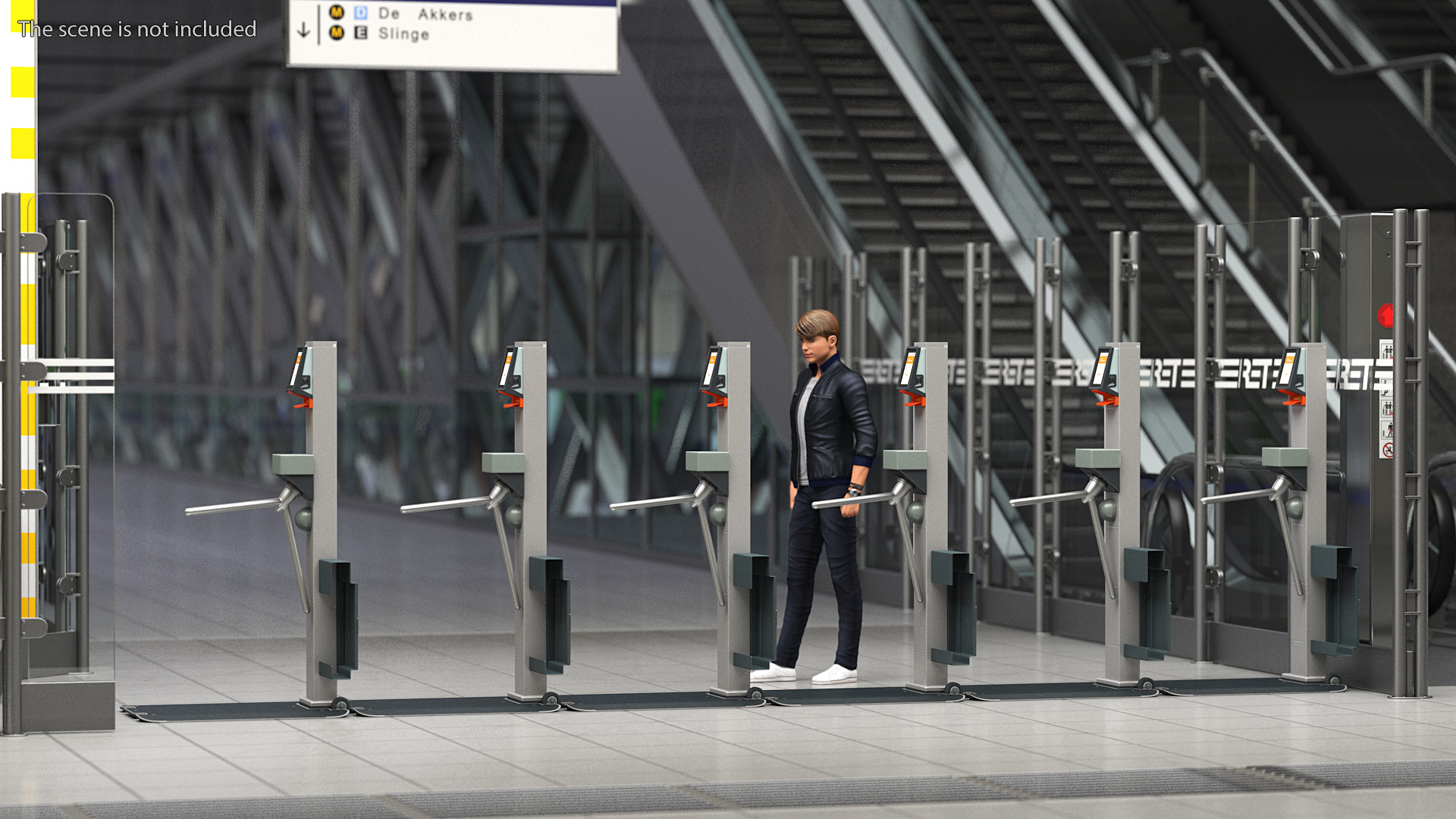 3D model Axess AX500 Smart Gate NG
