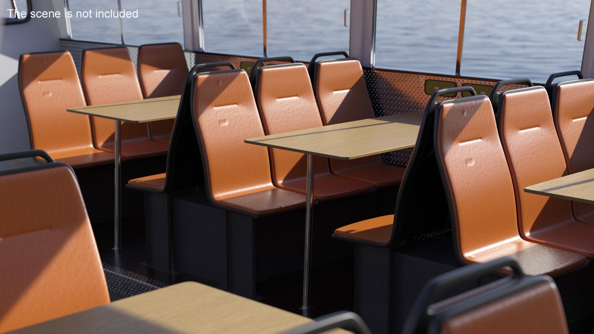 3D model Pleasure Cruise Boat Blue