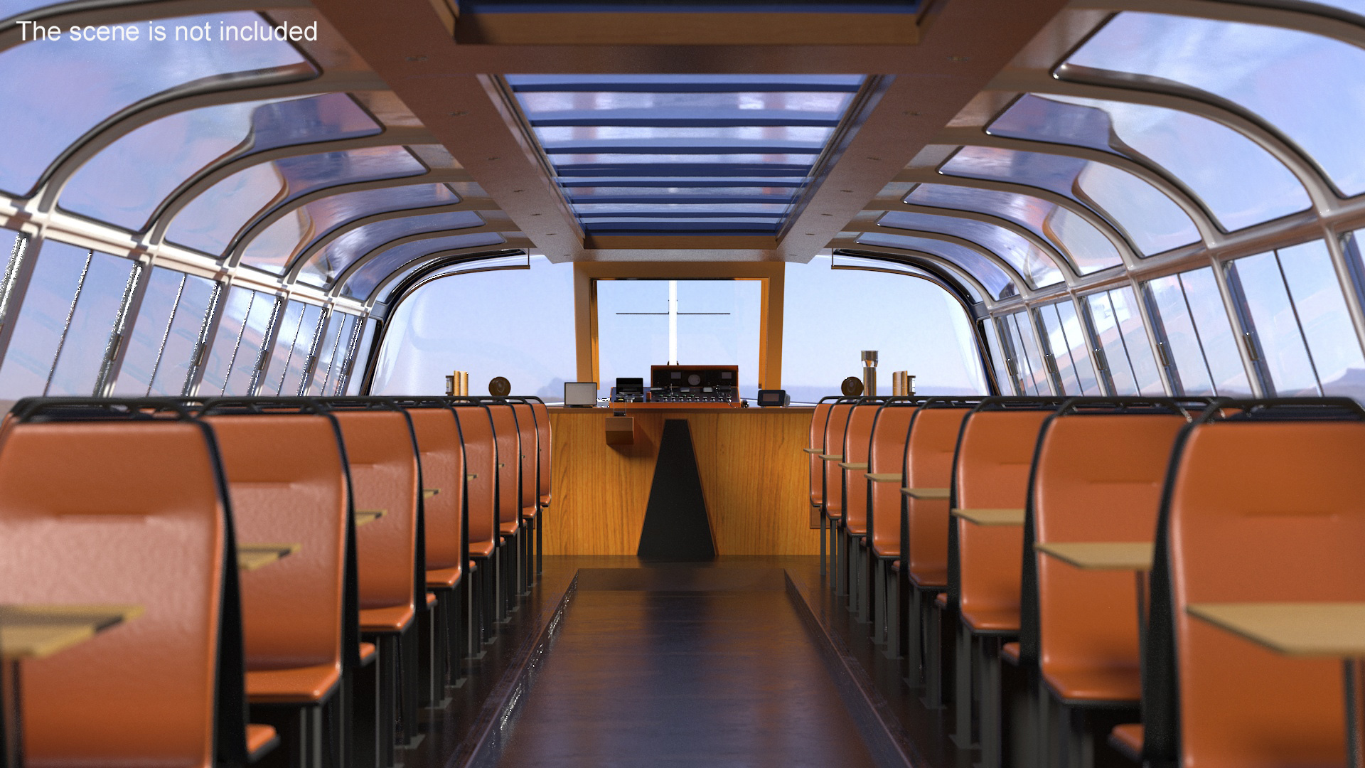 3D model Pleasure Cruise Boat Blue