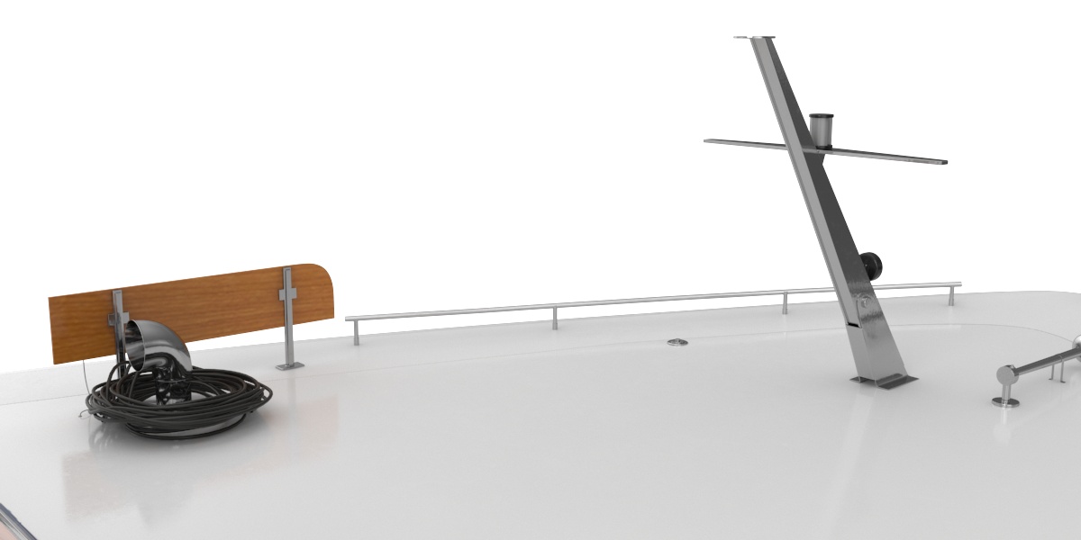 3D model Pleasure Cruise Boat Blue
