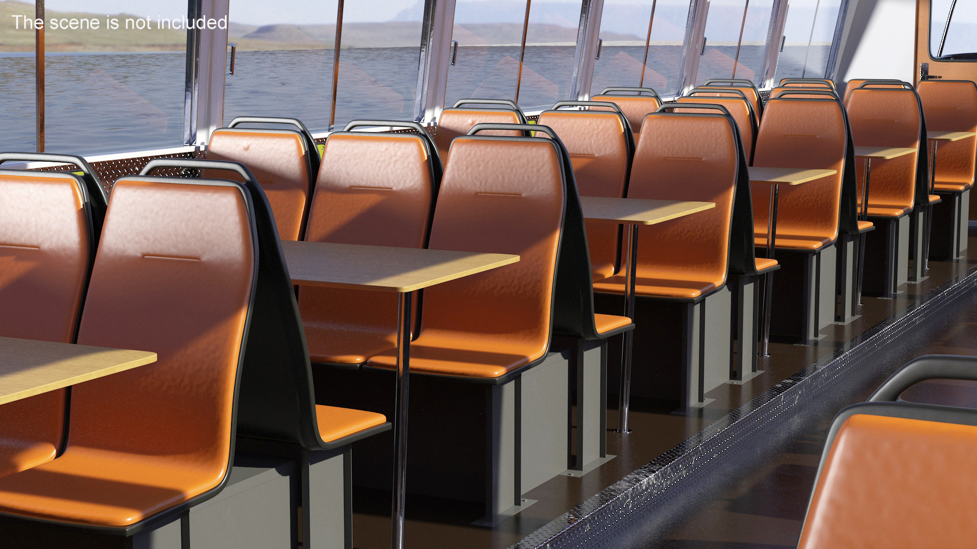 3D model Pleasure Cruise Boat Blue