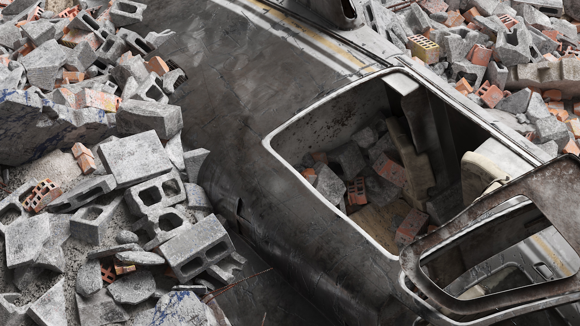 Helicopter Debris 3D