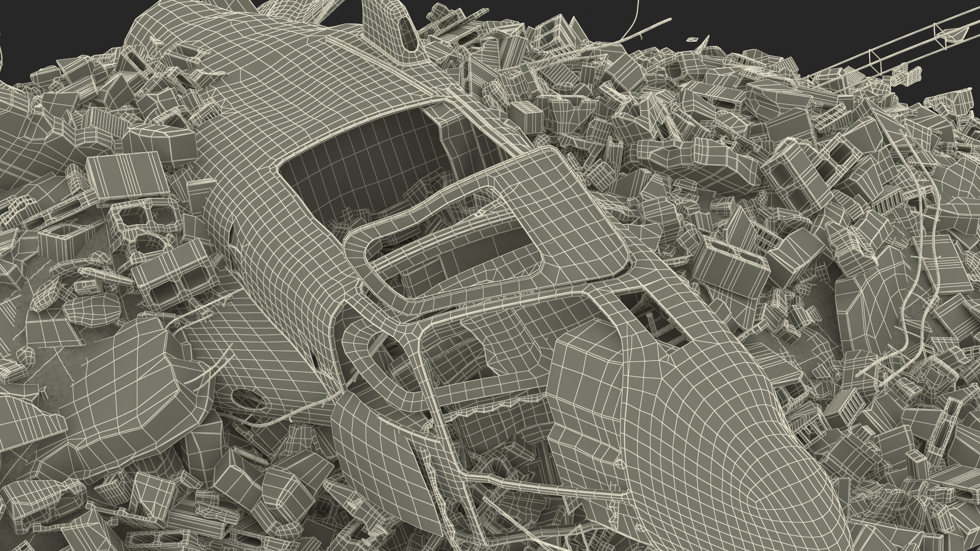 Helicopter Debris 3D