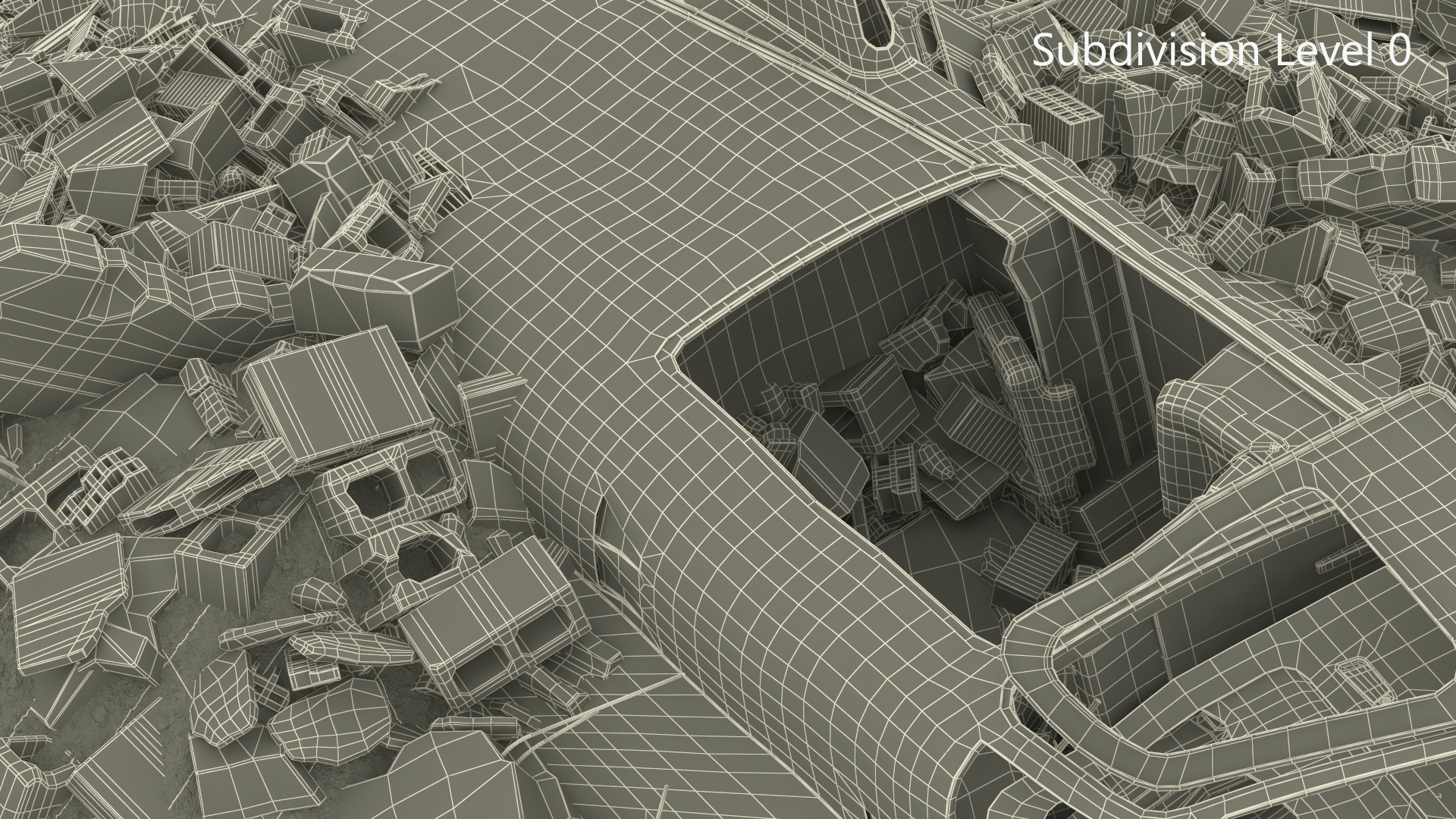 Helicopter Debris 3D