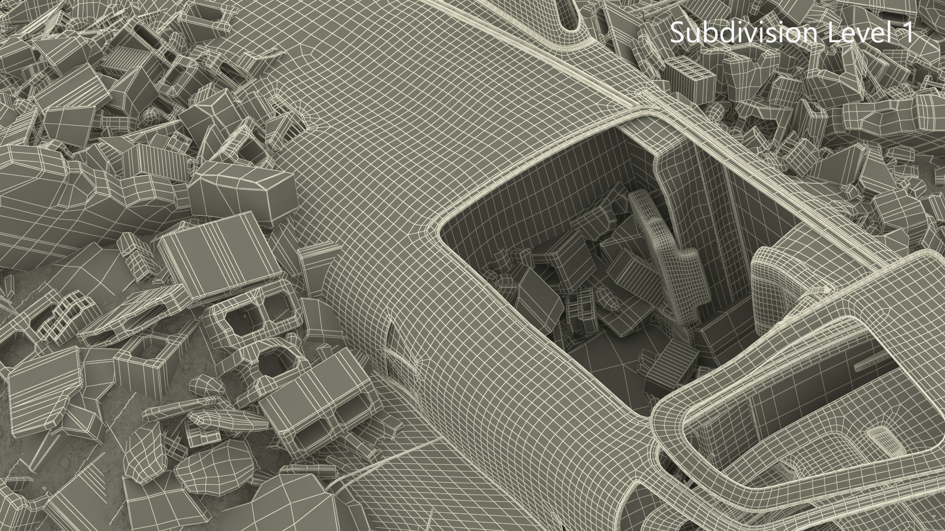 Helicopter Debris 3D