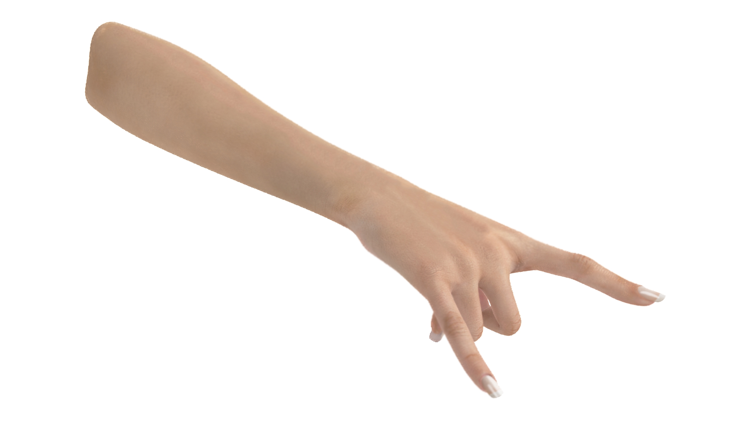 Woman Tanned Hand Heavy Metal Pose 3D model