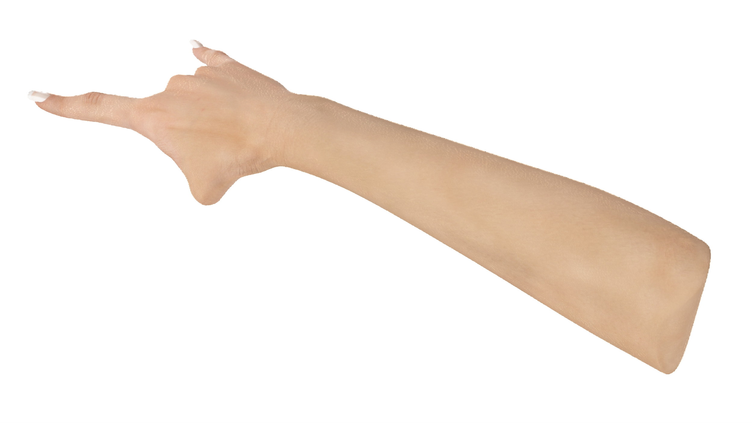 Woman Tanned Hand Heavy Metal Pose 3D model