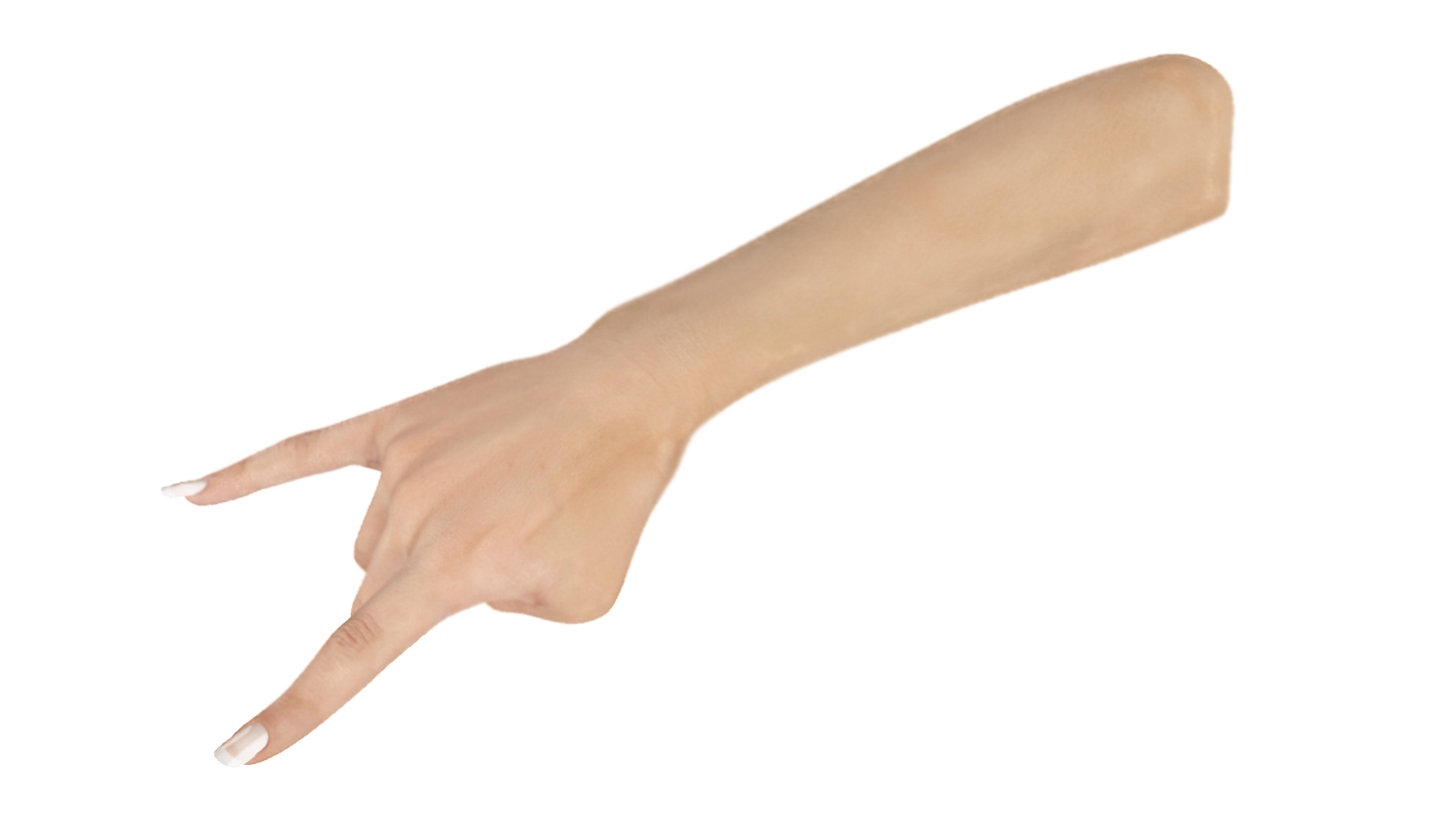 Woman Tanned Hand Heavy Metal Pose 3D model