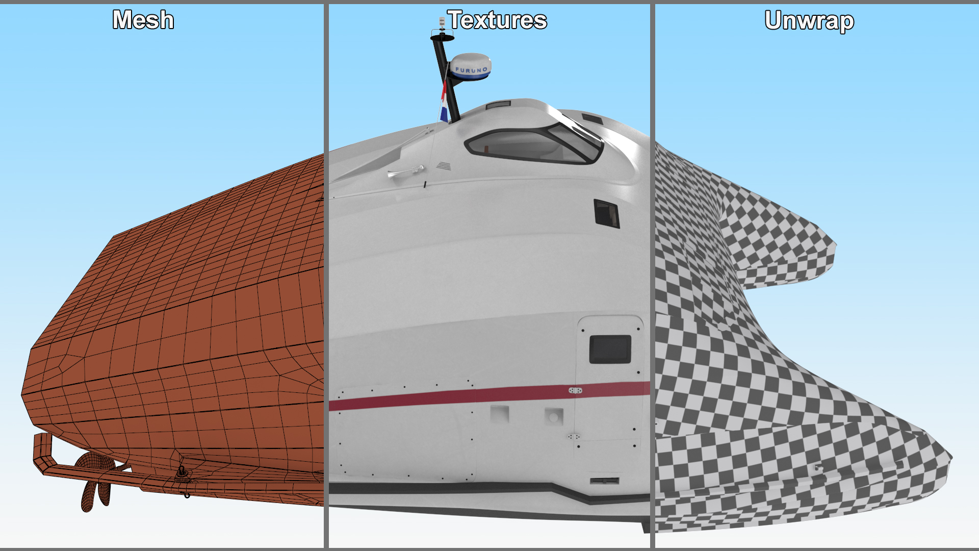3D model Catamaran Ferry A2V Monaco One