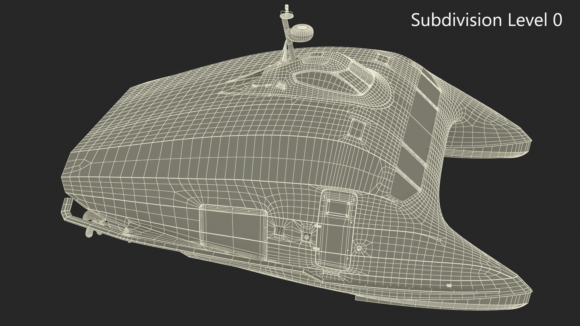 3D model Catamaran Ferry A2V Monaco One