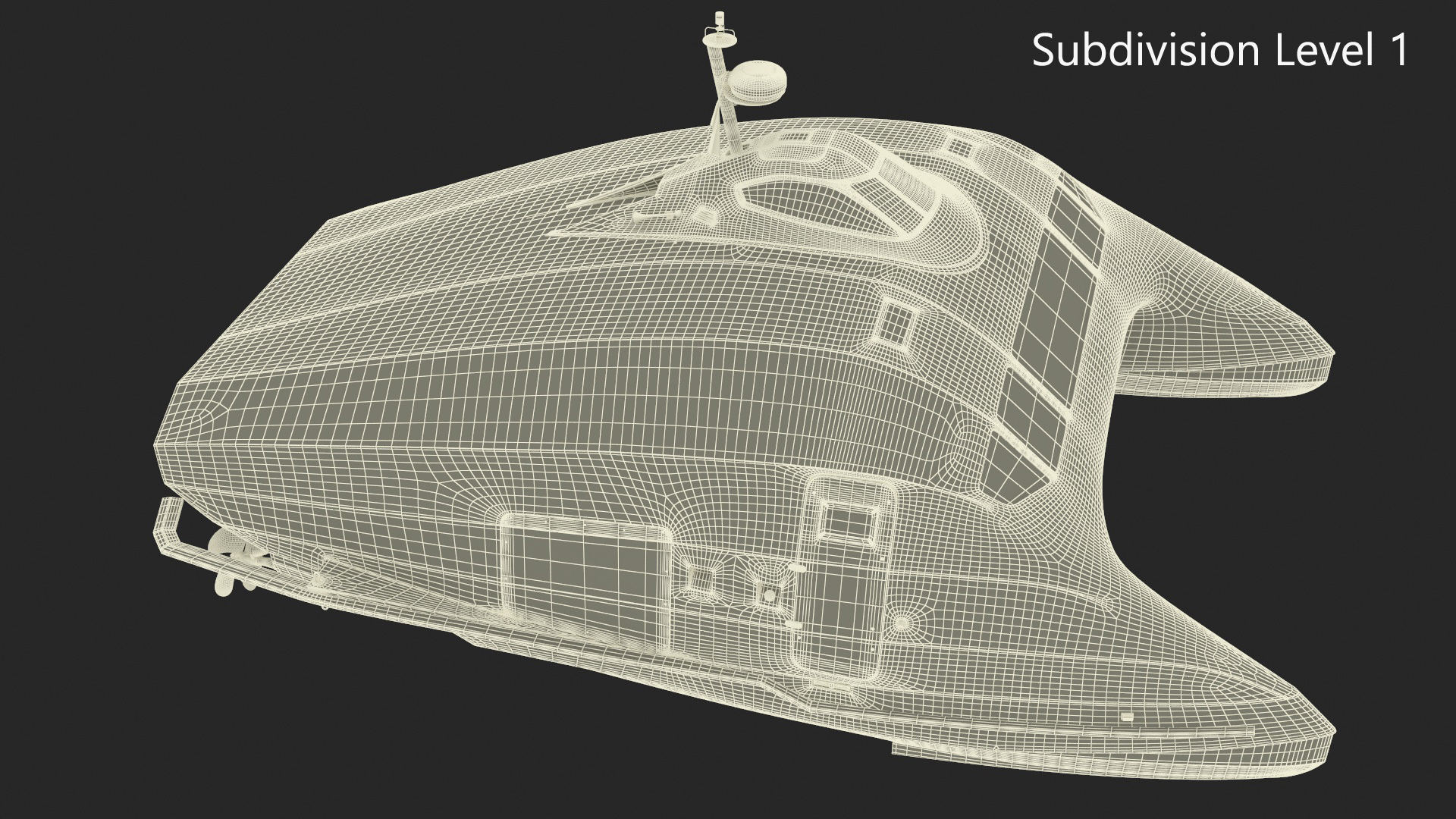 3D model Catamaran Ferry A2V Monaco One