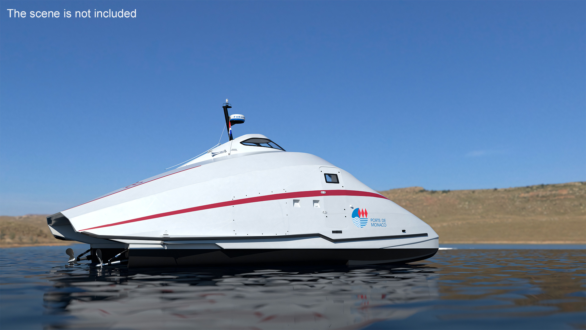 3D model Catamaran Ferry A2V Monaco One