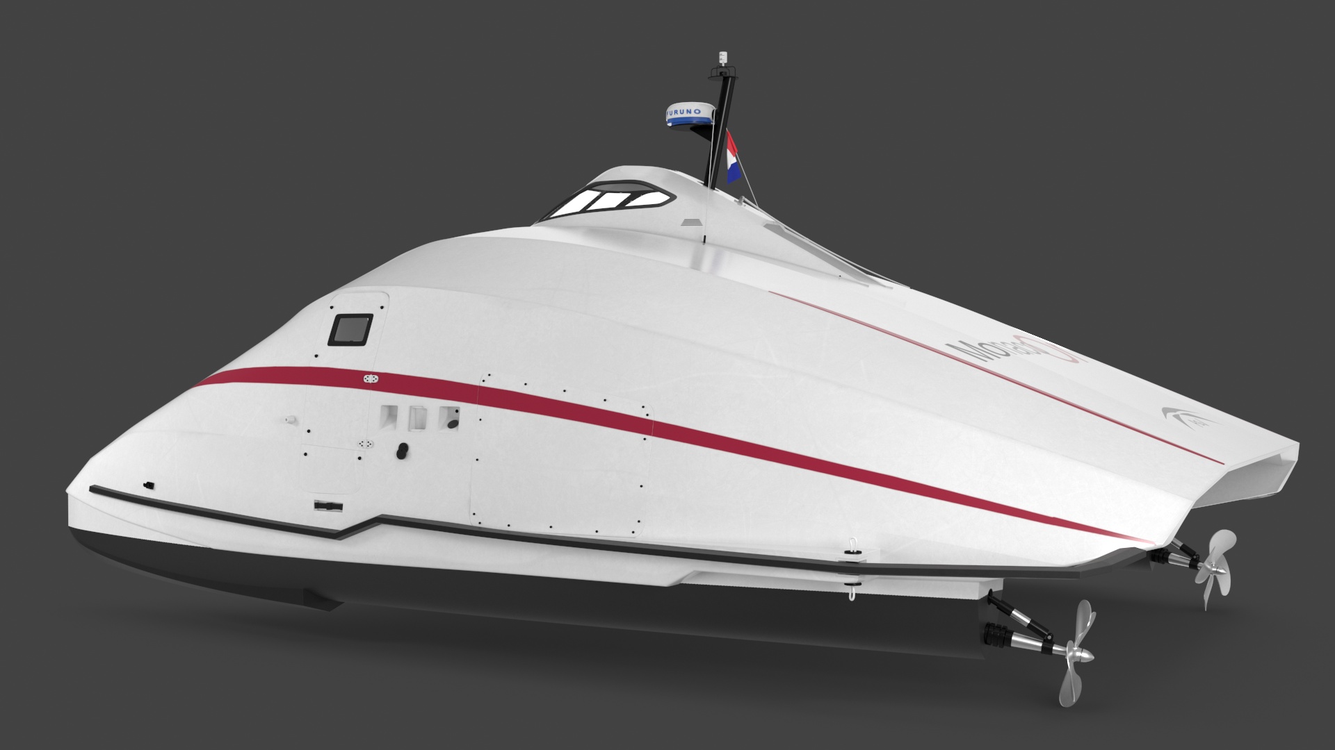 3D model Catamaran Ferry A2V Monaco One