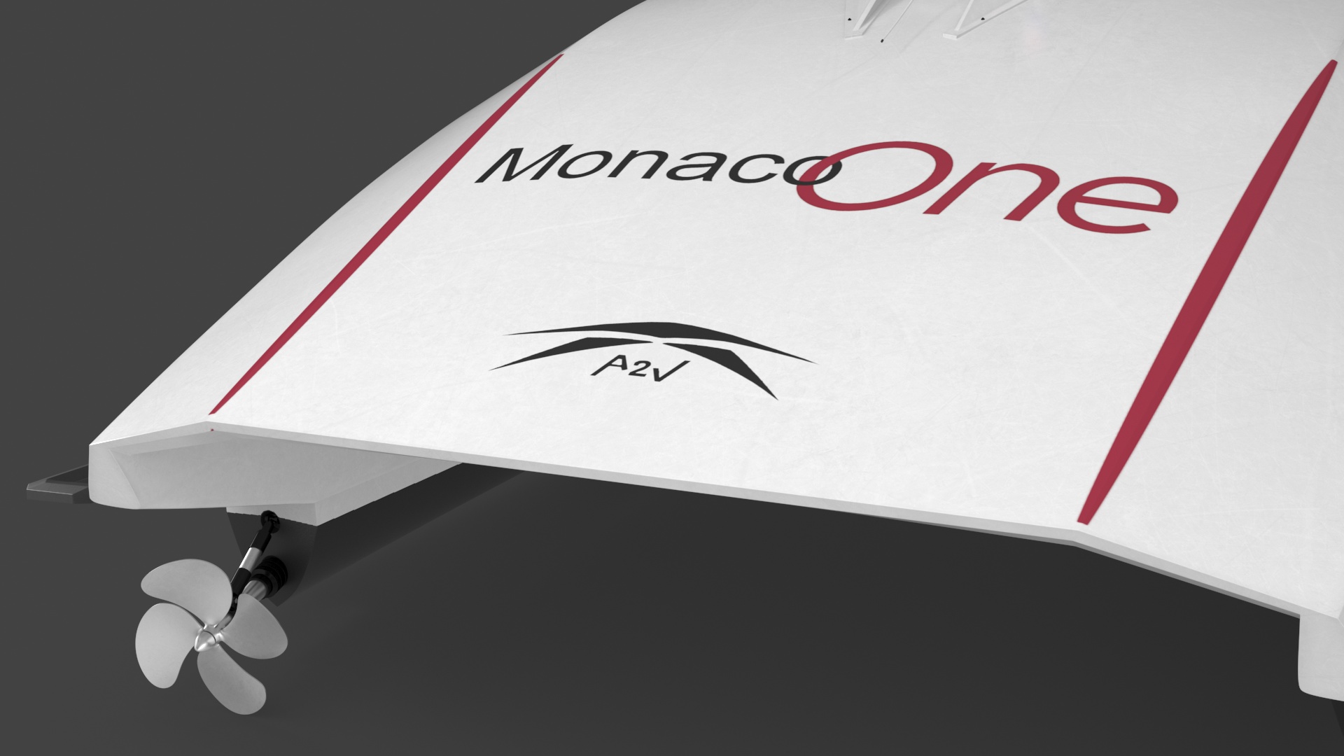 3D model Catamaran Ferry A2V Monaco One