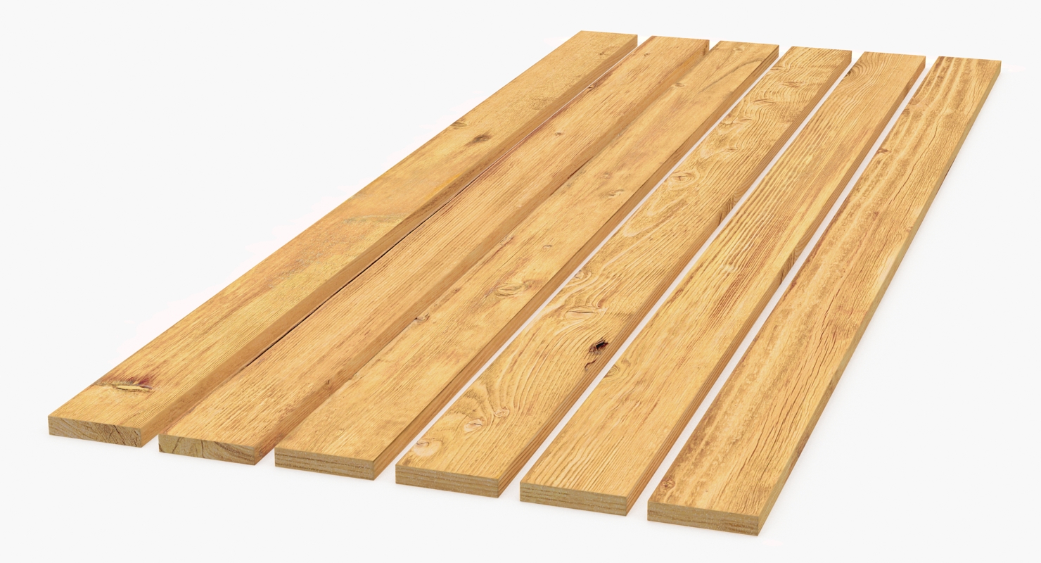 Wooden Planks Set 3D