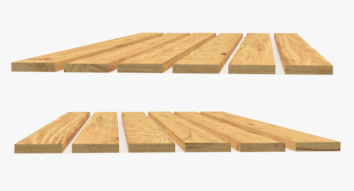 Wooden Planks Set 3D
