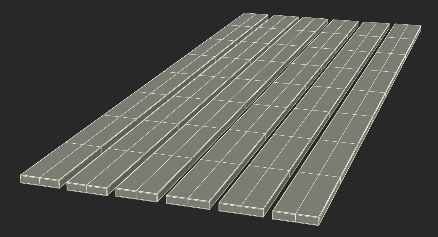 Wooden Planks Set 3D