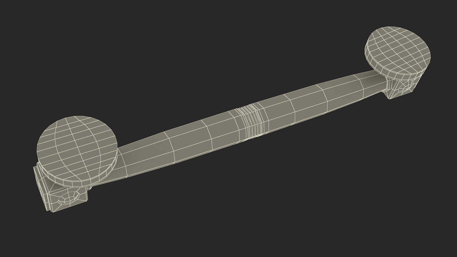 3D model Door Handle Designer Gold