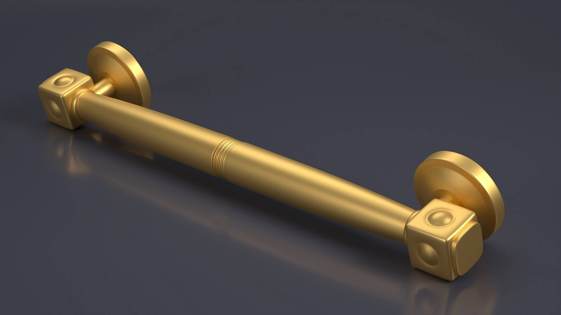 3D model Door Handle Designer Gold