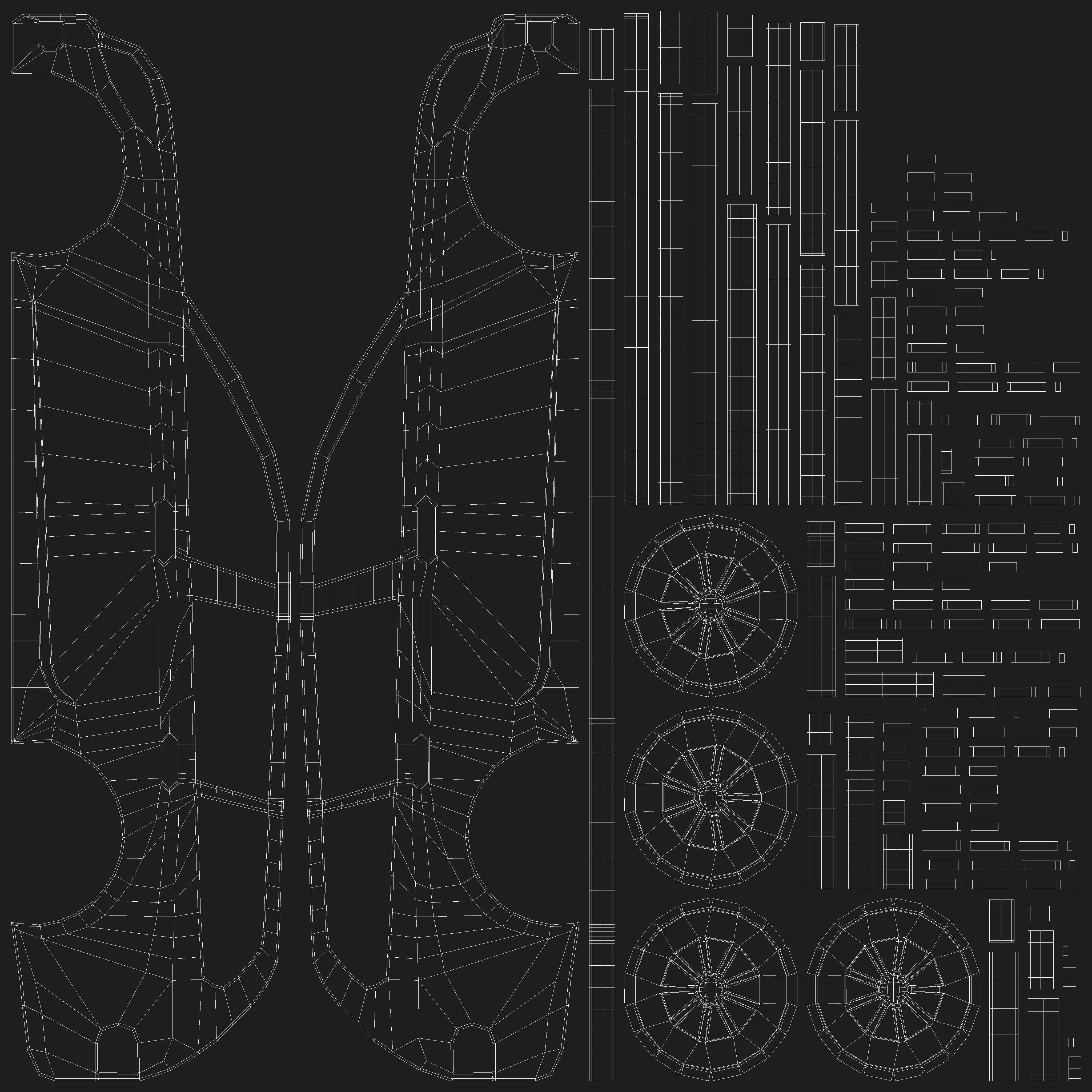 3D model Car Wagon Silhouette