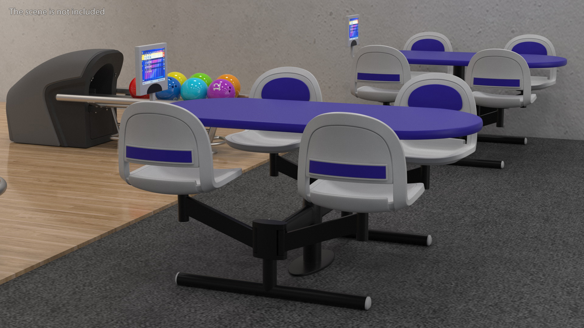 Table with Display for Bowling Center 3D