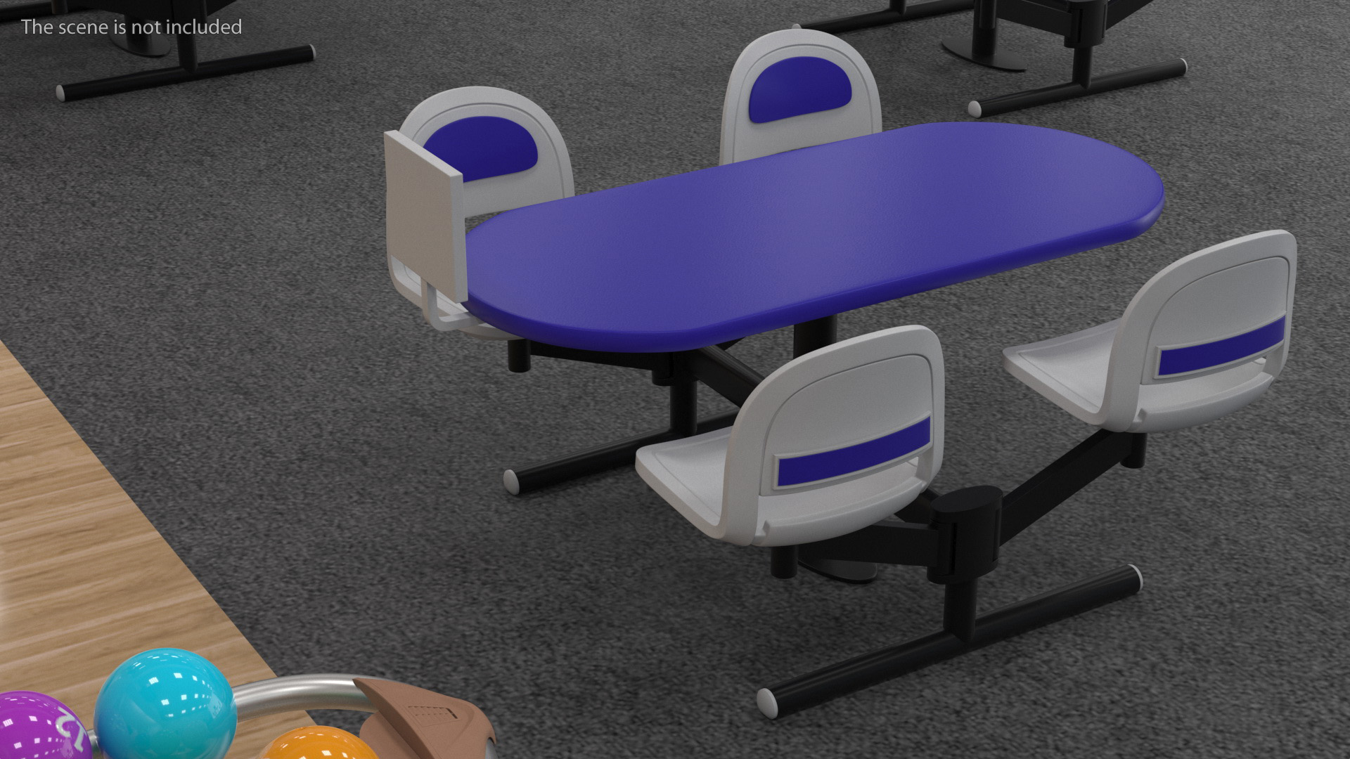 Table with Display for Bowling Center 3D