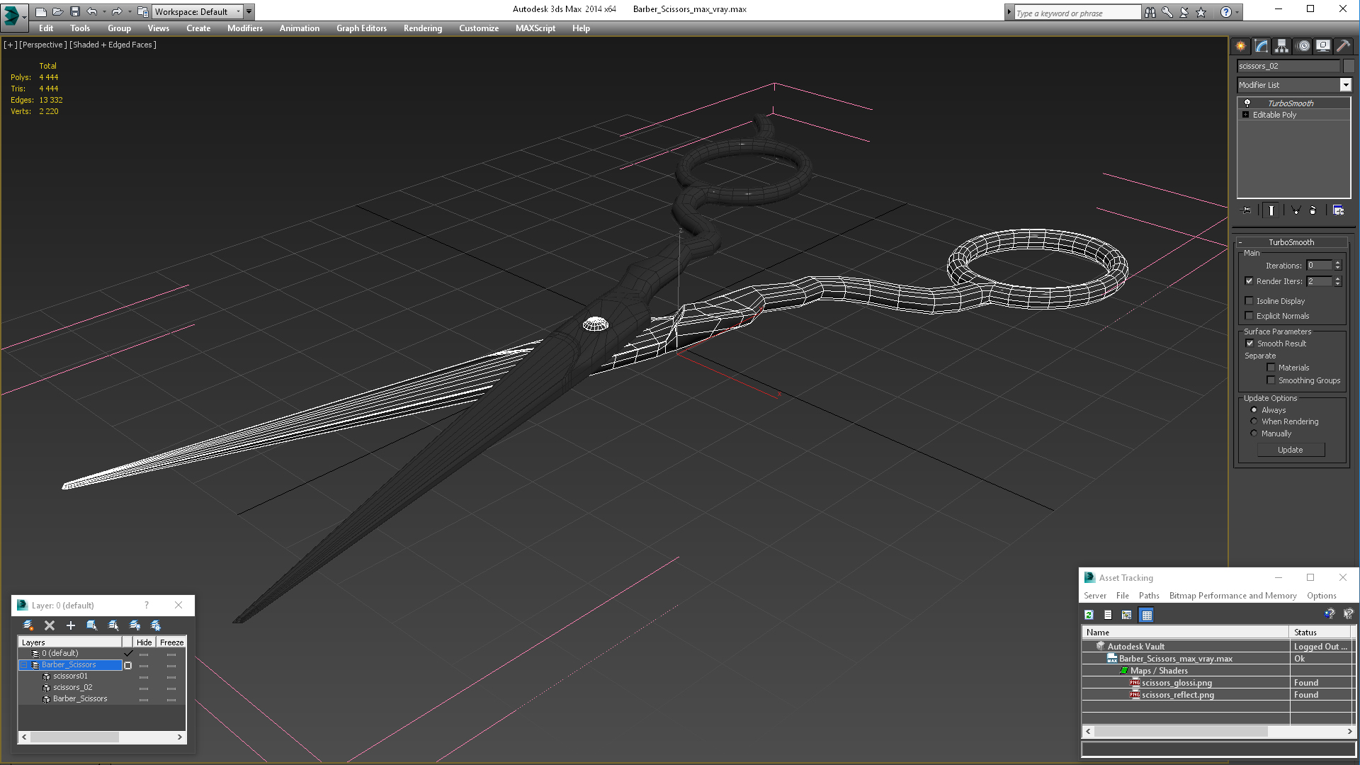 3D model Barber Scissors