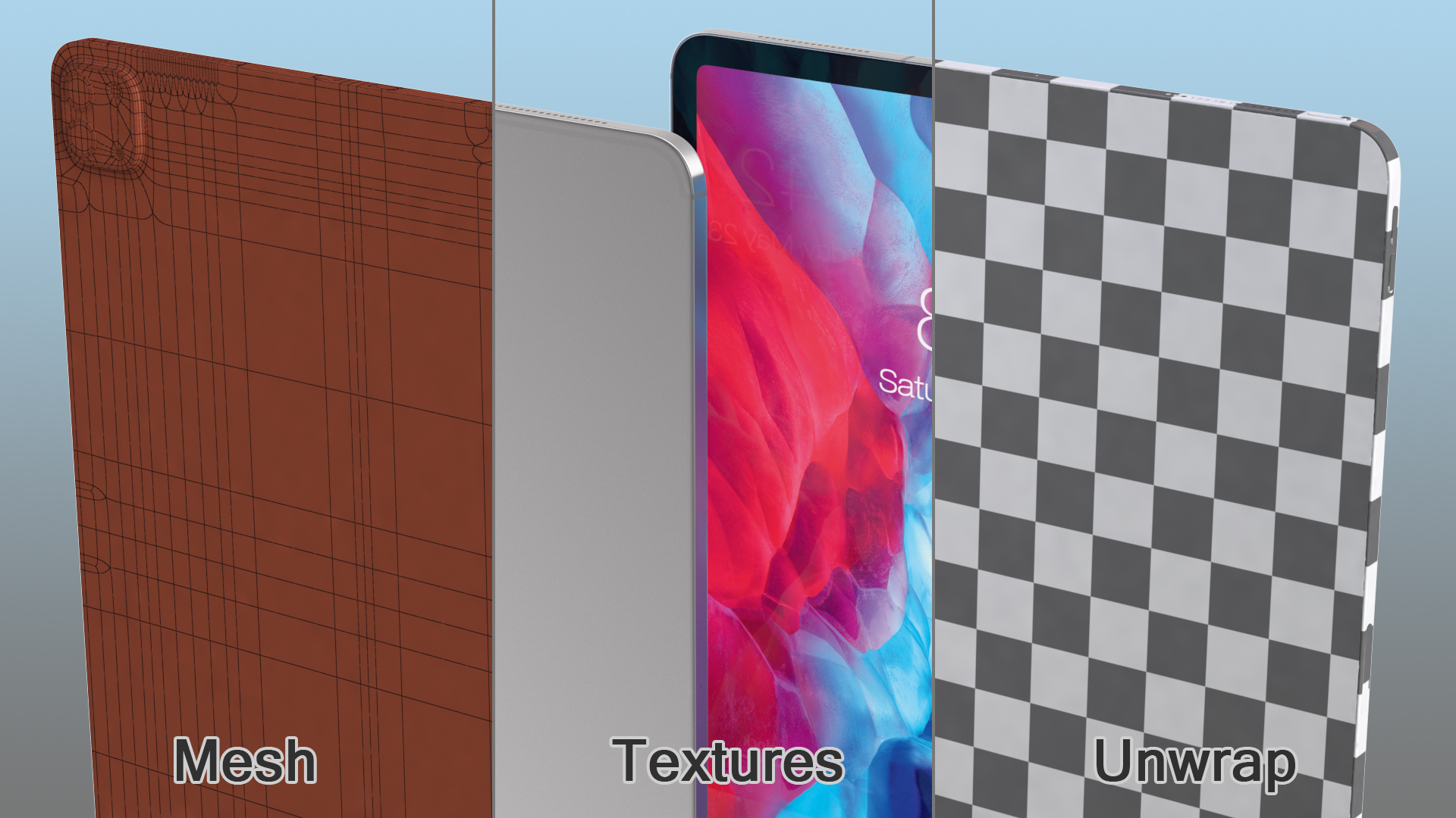 3D model iPad Pro 2020 12 9 inch Silver