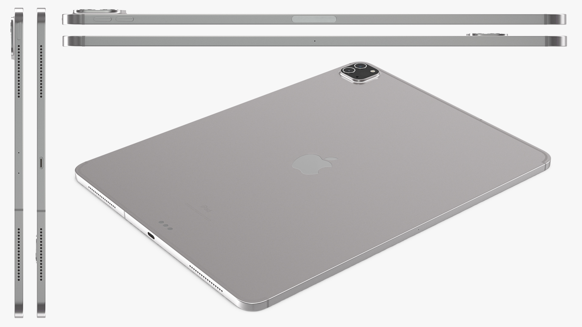 3D model iPad Pro 2020 12 9 inch Silver