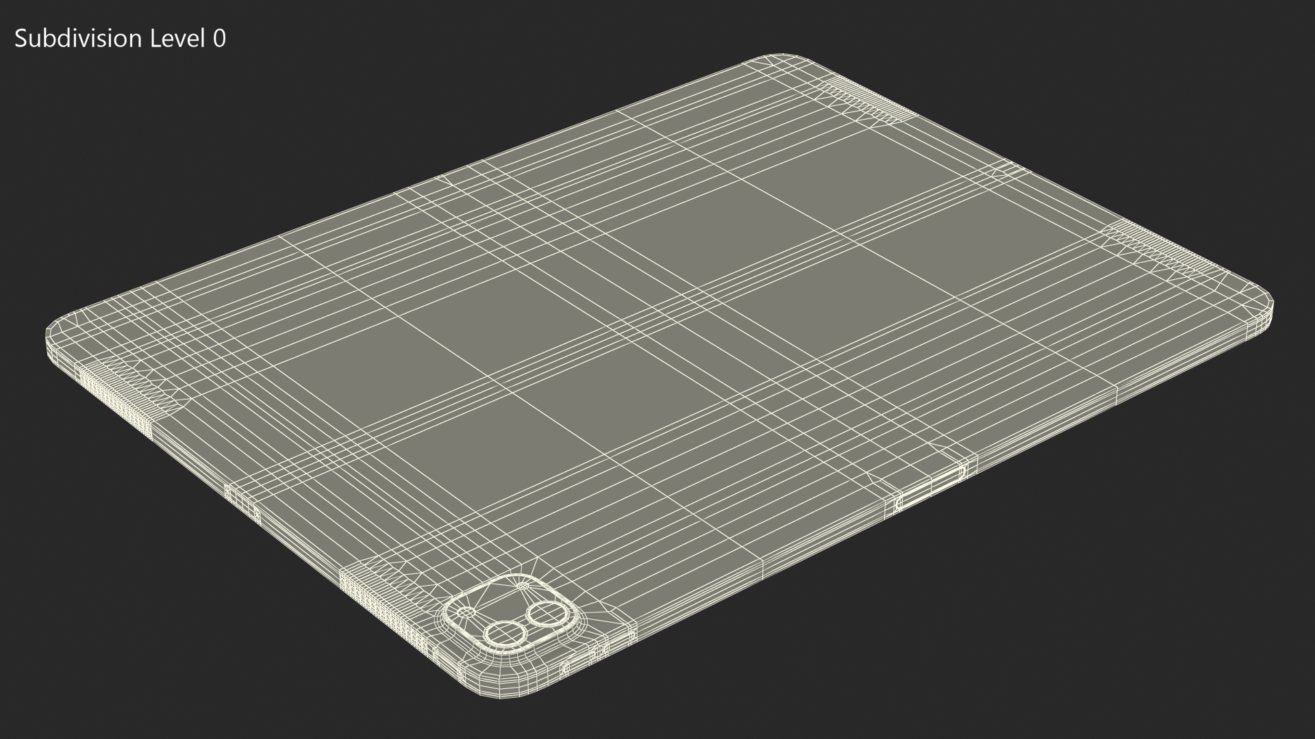3D model iPad Pro 2020 12 9 inch Silver