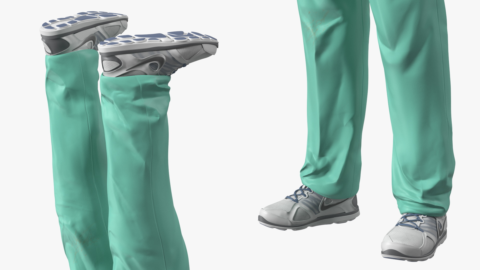 Male Surgeon Doctor Stained Blood Clothes Rigged for Cinema 4D 3D