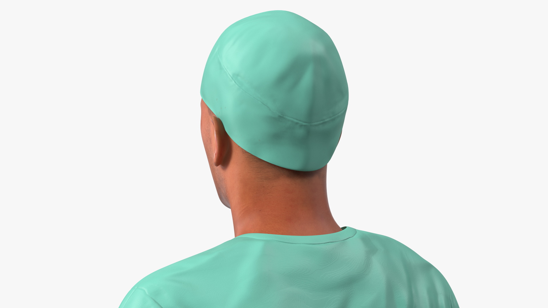 Male Surgeon Doctor Stained Blood Clothes Rigged for Cinema 4D 3D
