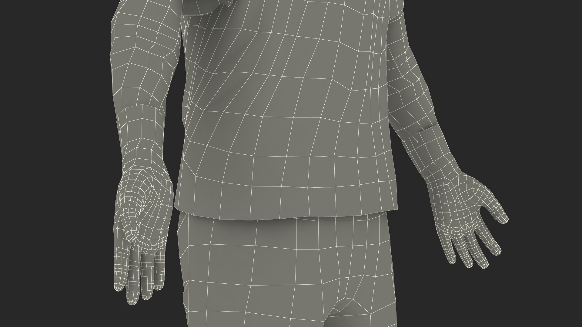 Male Surgeon Doctor Stained Blood Clothes Rigged for Cinema 4D 3D