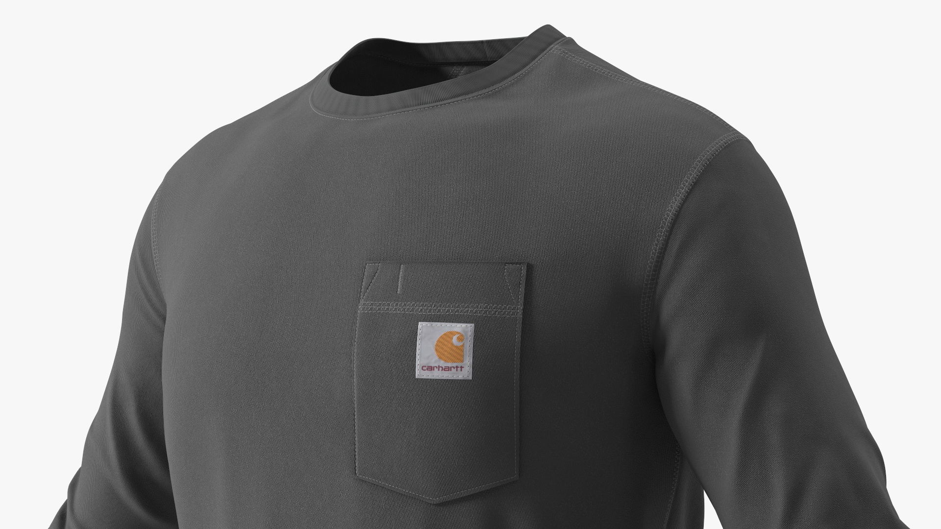 Carhartt Force Pocket Shirt Charcoal, view 8