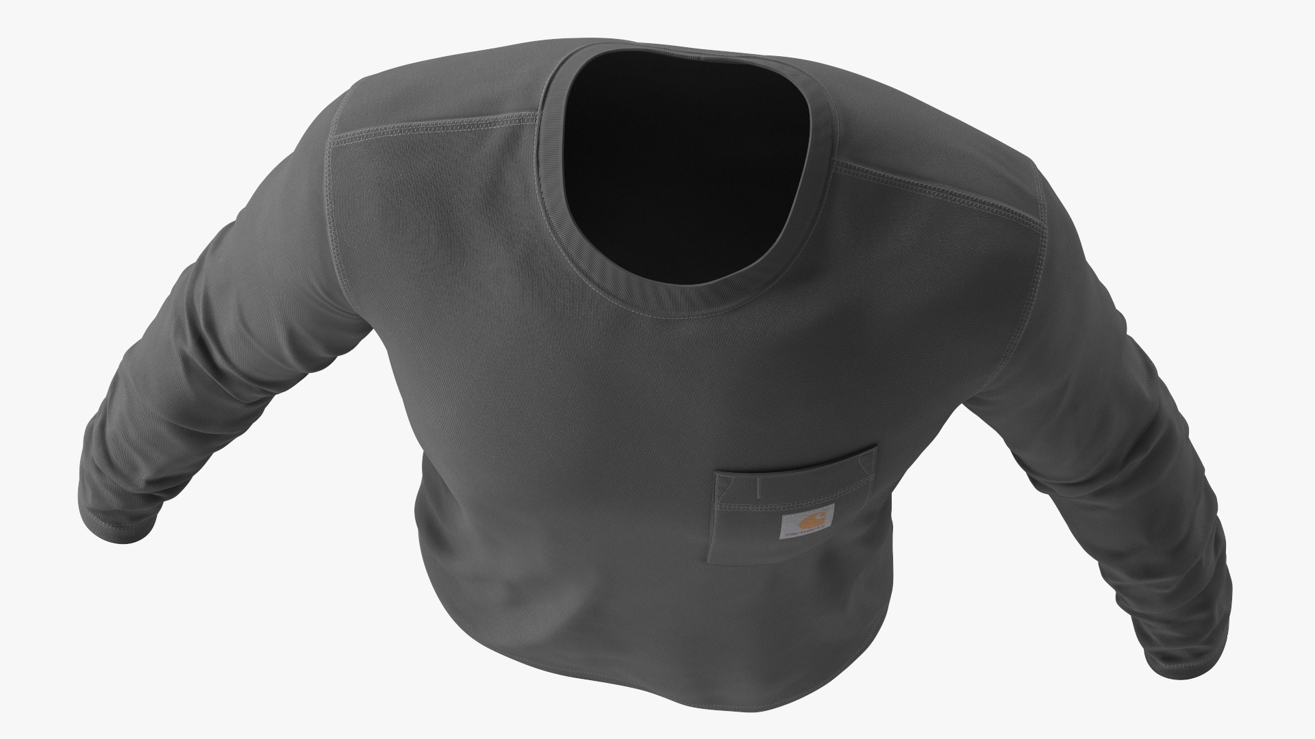 Carhartt Force Pocket Shirt Charcoal, view 9