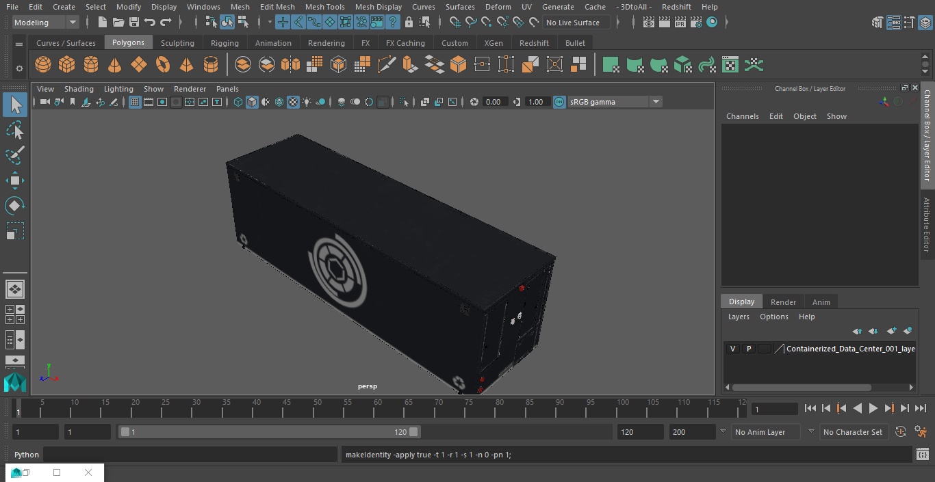 3D model Containerized Data Center