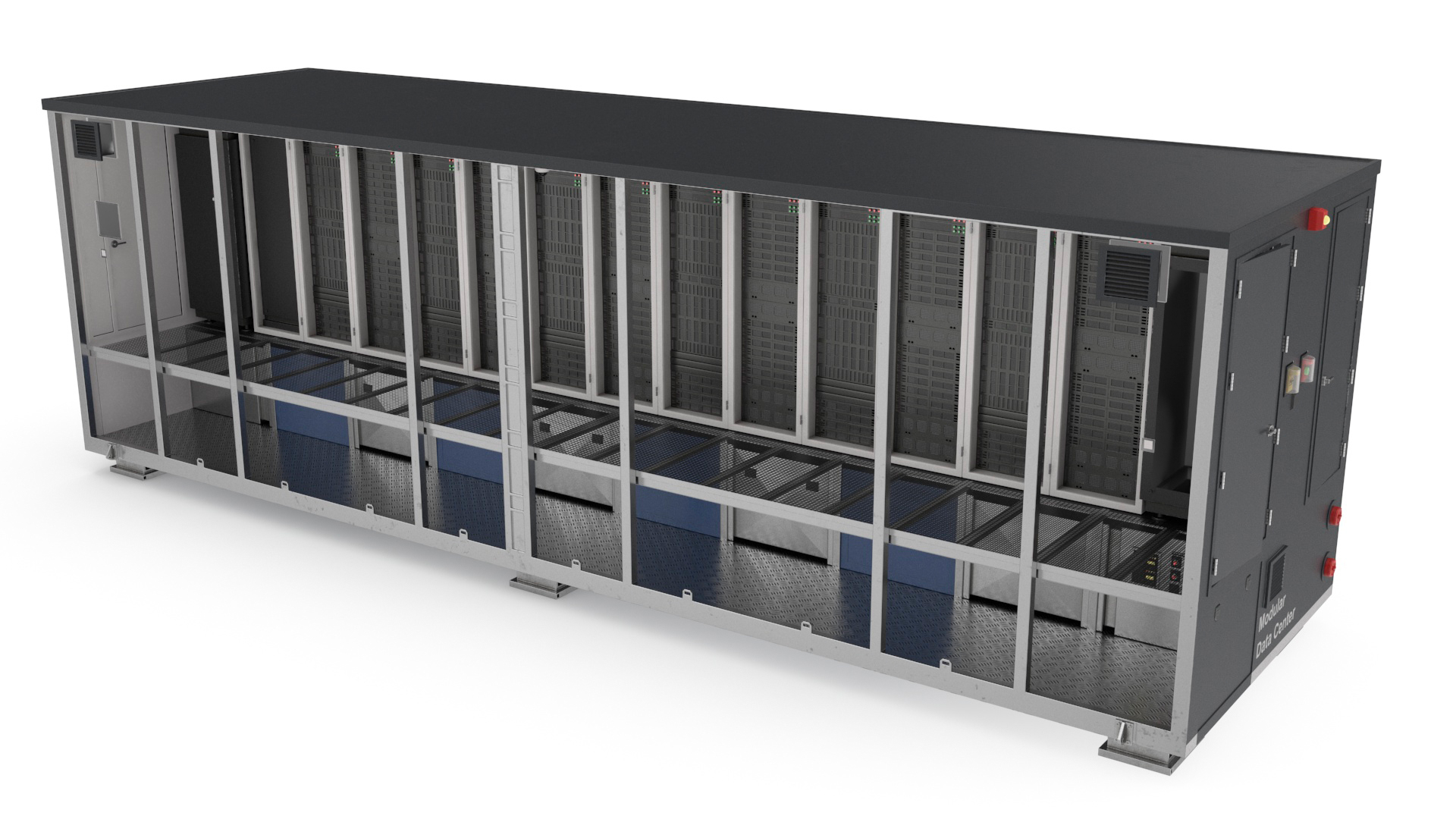 3D model Containerized Data Center