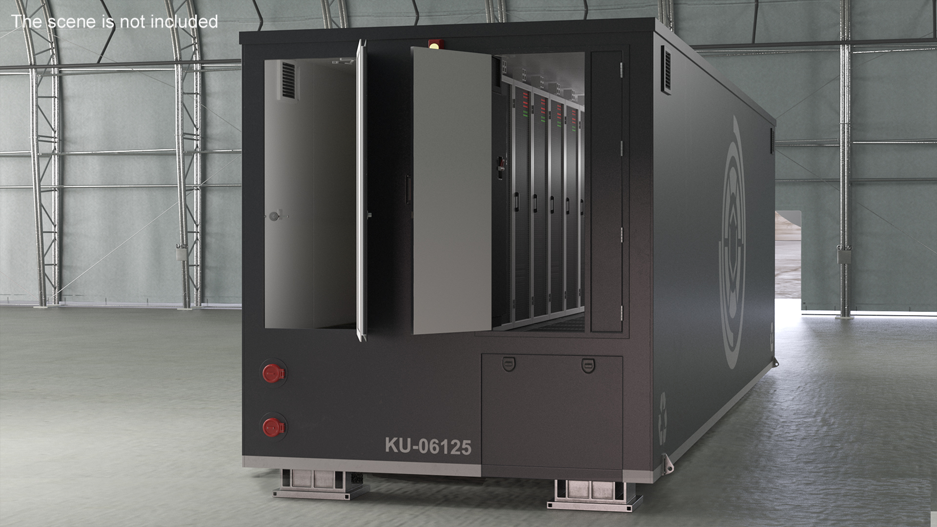 3D model Containerized Data Center