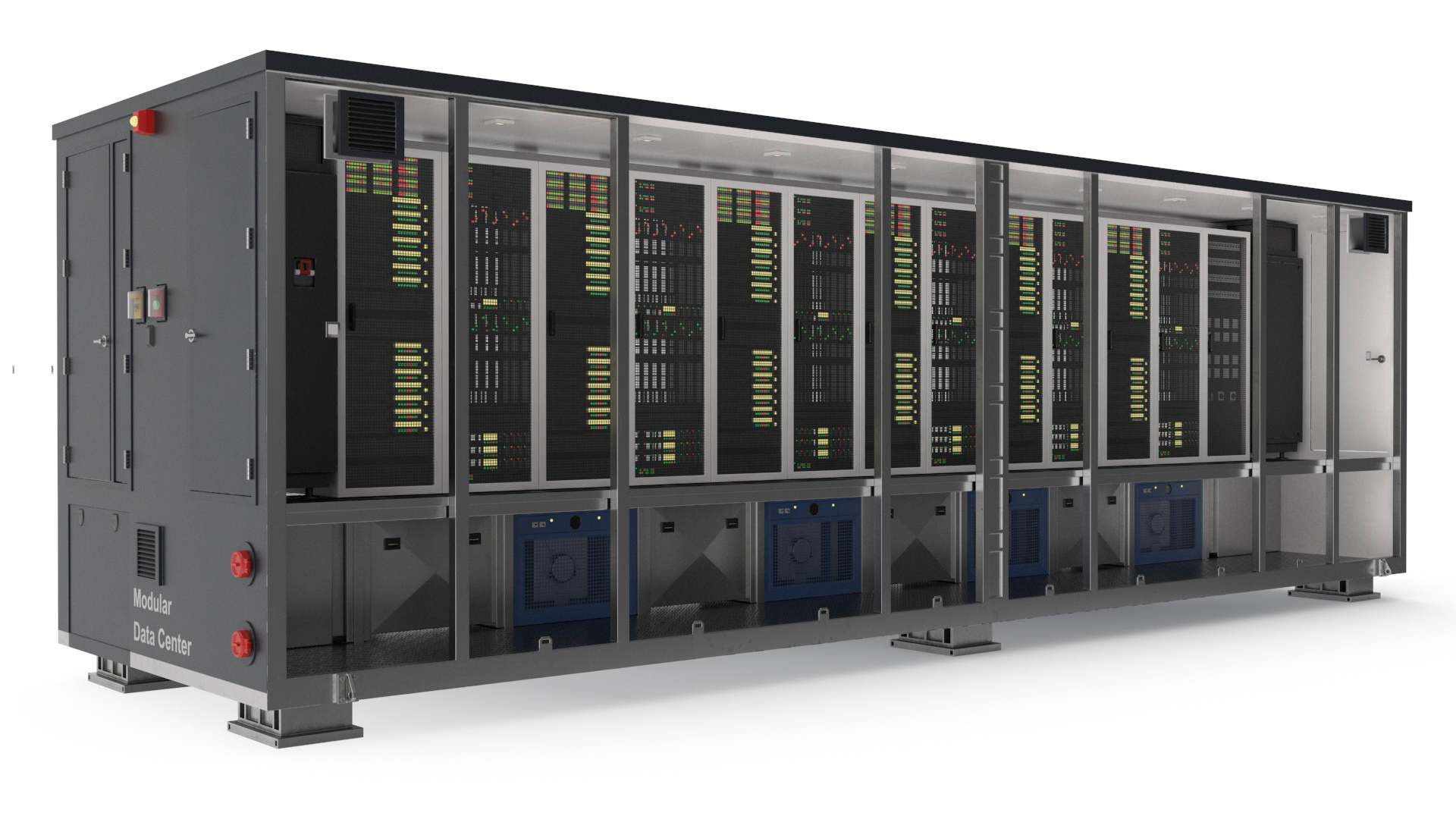 3D model Containerized Data Center